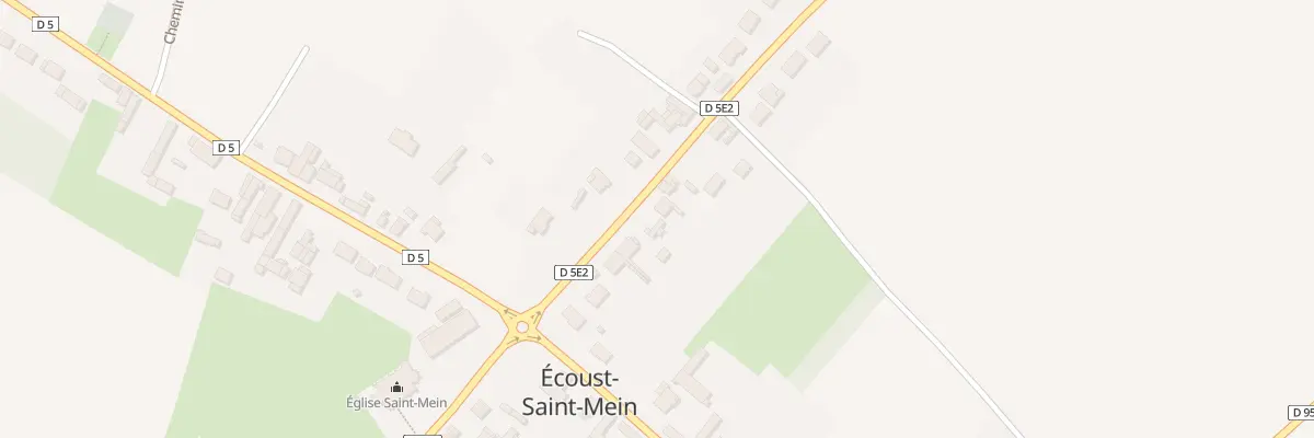Plan du 6 Rue de la Gare à Écoust-Saint-Mein