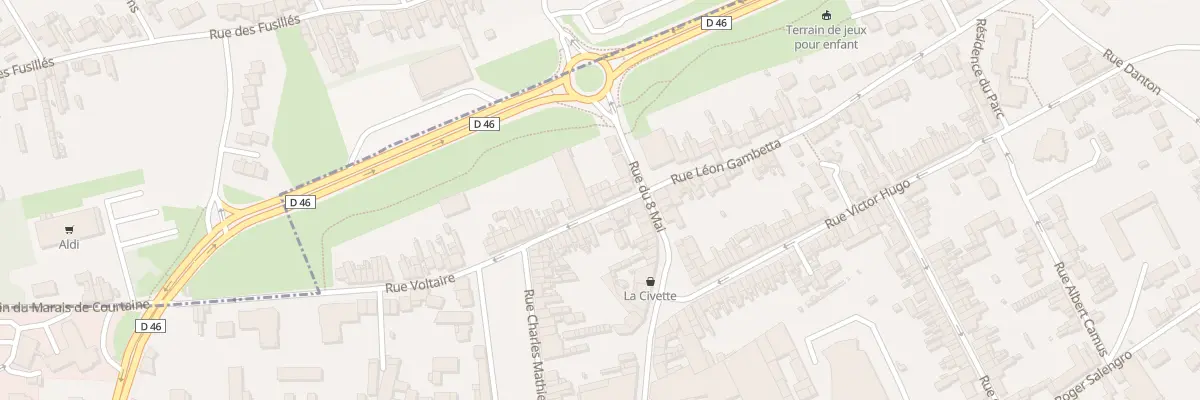 Plan du 5 Rue Voltaire à Billy-Montigny