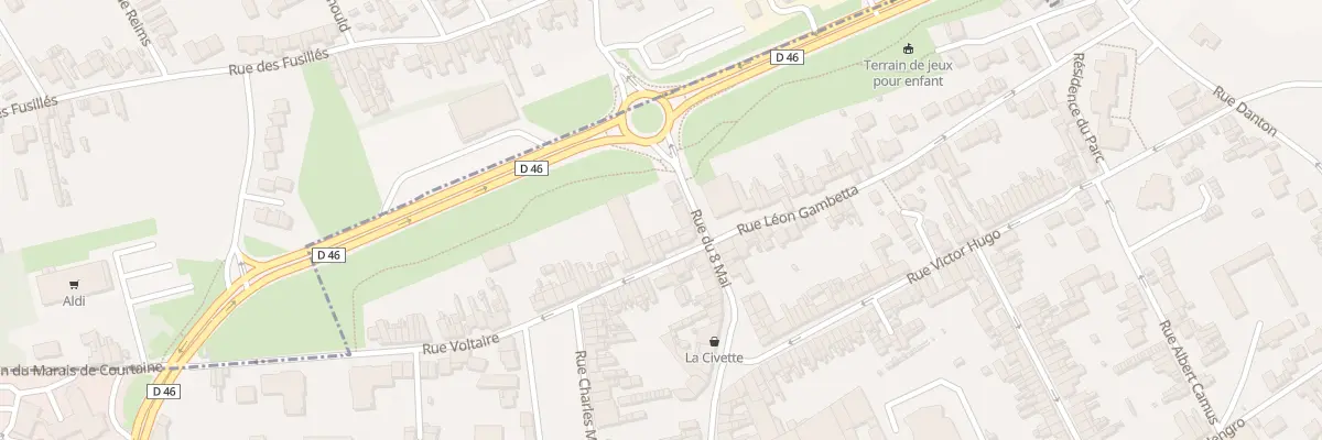 Plan du 3 Rue Voltaire à Billy-Montigny