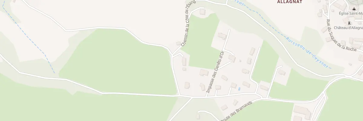Plan du 6 Chem de la Côte de l’Etang à Ceyssat