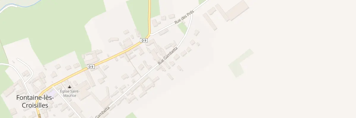 Plan du 22 Rue Gambetta à Fontaine-lès-Croisilles