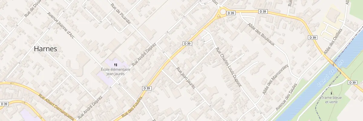 Plan du 157 Rue des Fusillés à Harnes