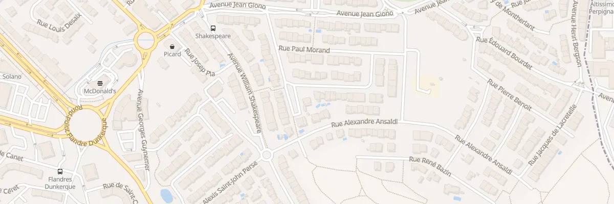 Plan du 11 Rue Roger Martin-du-Gard à Perpignan
