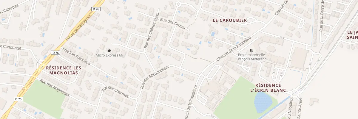 Plan du 1 Rue des Platanes à Pia