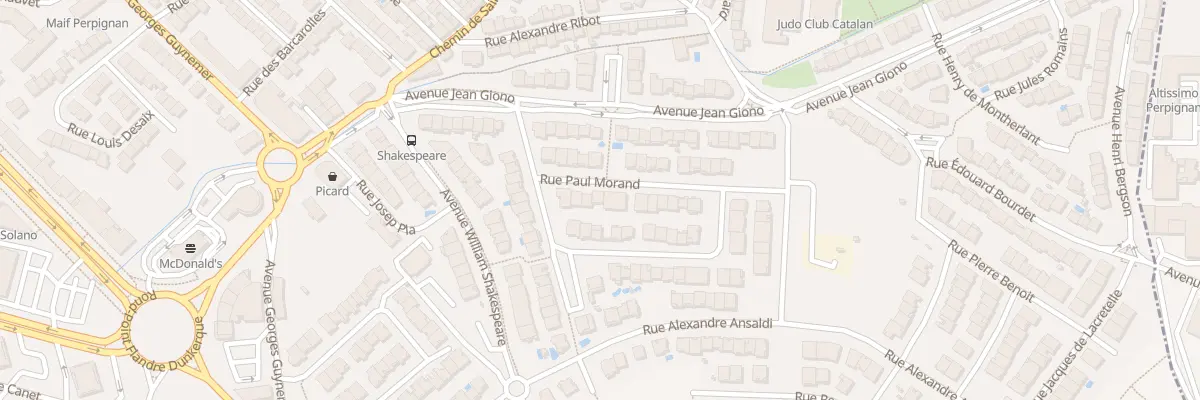 Plan du 8 Rue Paul Morand à Perpignan