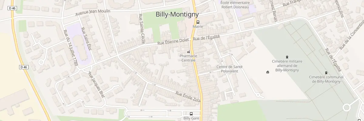Plan du 33 Rue des Fusillés à Billy-Montigny