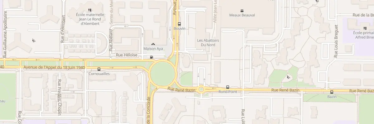 Plan du 5 Av Jean Bouvin à Meaux