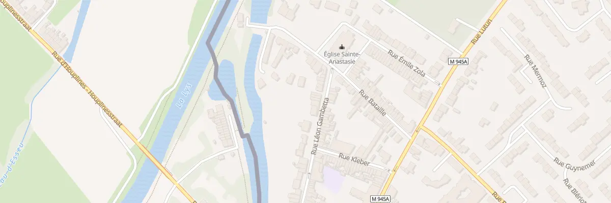 Plan du 22 Rue Gambetta à Houplines