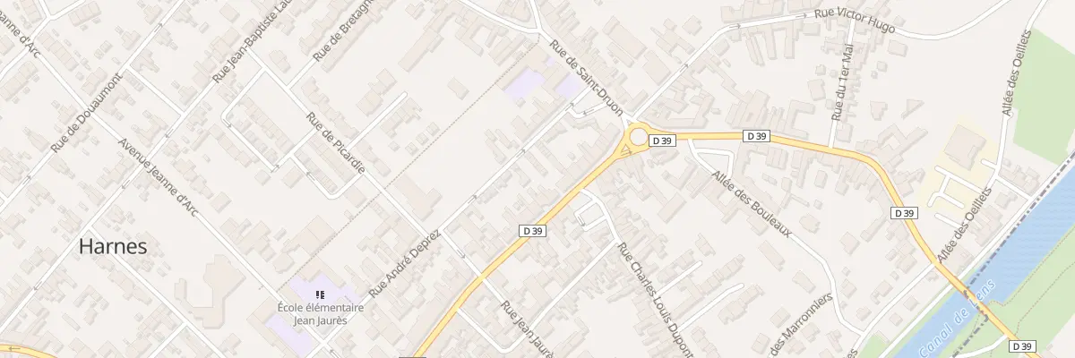 Plan du 188 Rue des Fusillés à Harnes