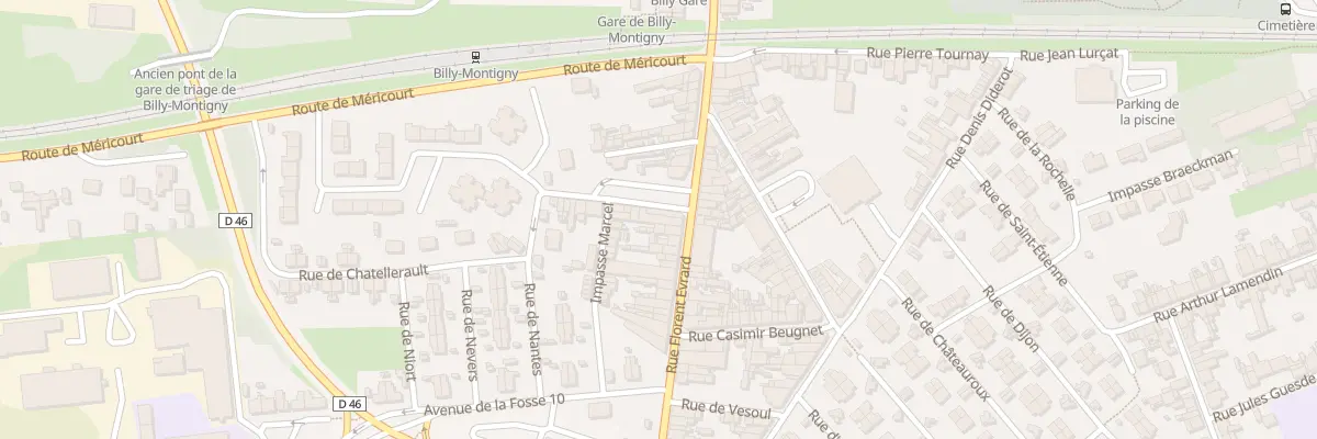 Plan du 29 Rue Florent Evrard à Billy-Montigny