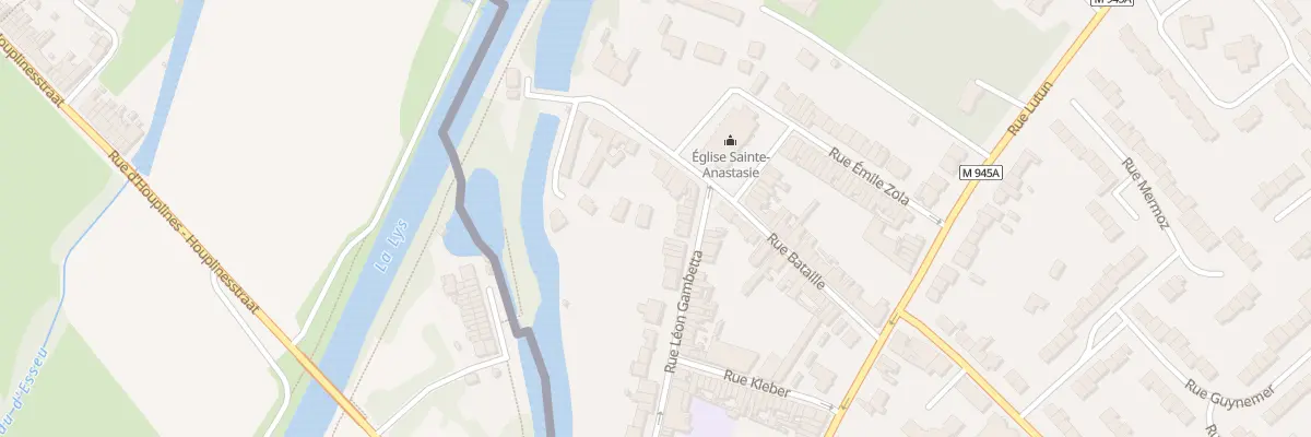 Plan du 14 Rue Gambetta à Houplines