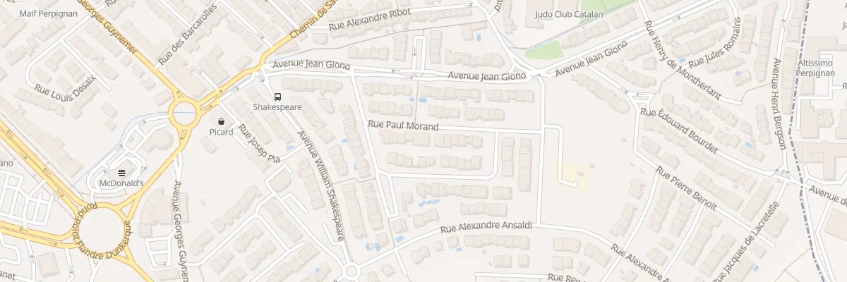 Plan du 10 Rue Paul Morand à Perpignan