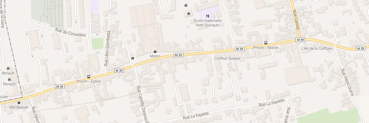 Plan du 6 Rue Nationale à Provin