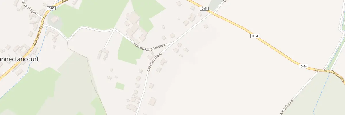 Plan du 13 Rue d’En Haut à Cannectancourt