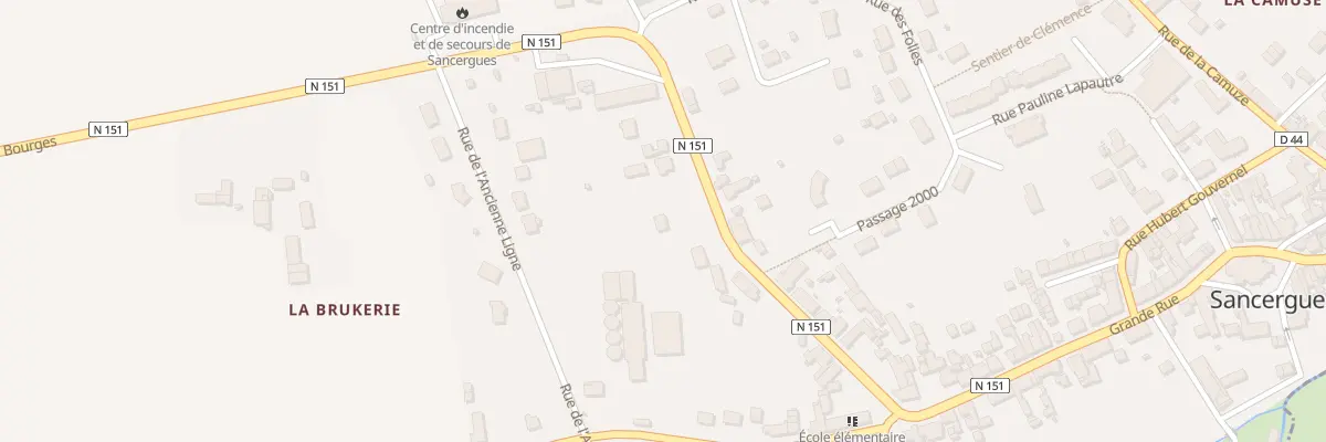 Plan du 17 Rue de la Carolerie à Sancergues