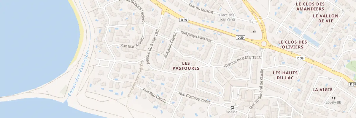 Plan du 2 Rue Aristide Maillol à Villeneuve-de-la-Raho