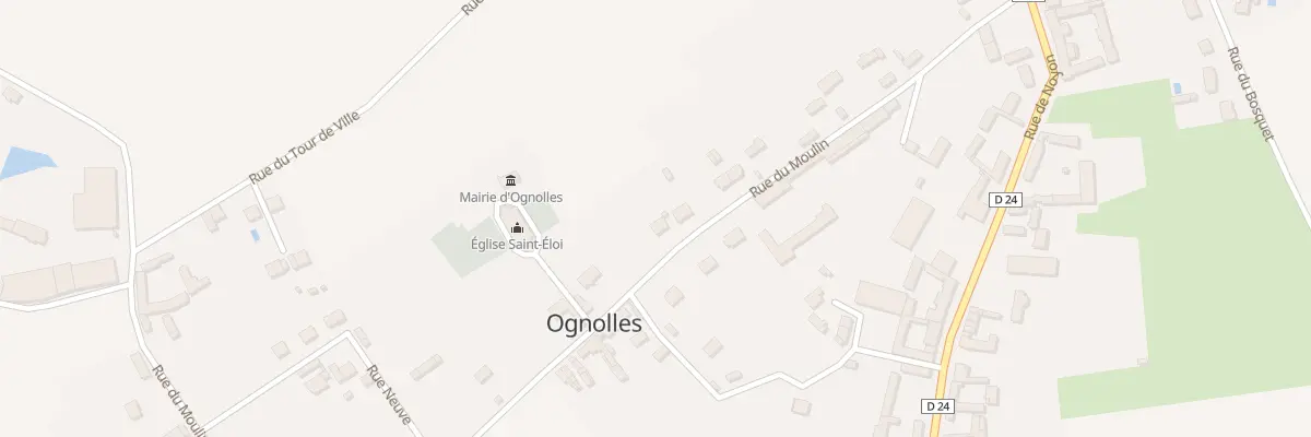 Plan du 24 Rue du Moulin à Ognolles