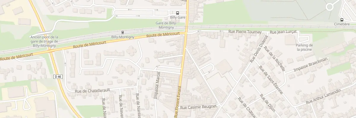 Plan du 39 Rue Florent Evrard à Billy-Montigny