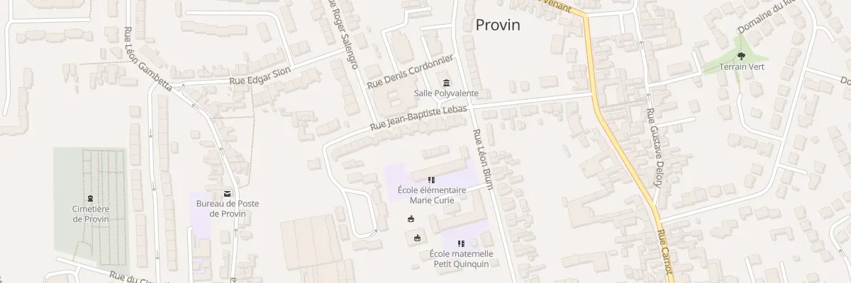 Plan du 27 Rue Jean-Baptiste Lebas à Provin