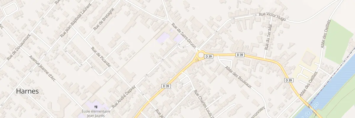 Plan du 194 Rue des Fusillés à Harnes