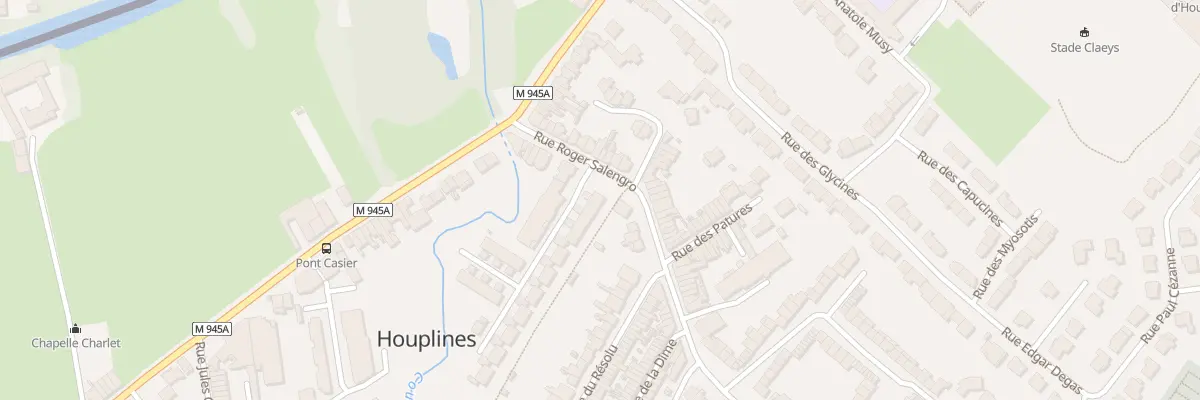 Plan du 1 Rue Louise de Bettignies à Houplines