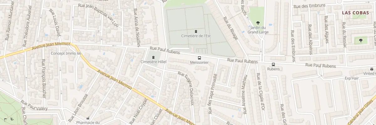 Plan du 44 Rue Paul Rubens à Perpignan
