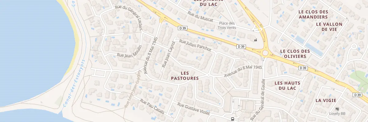Plan du 3 Rue Aristide Maillol à Villeneuve-de-la-Raho