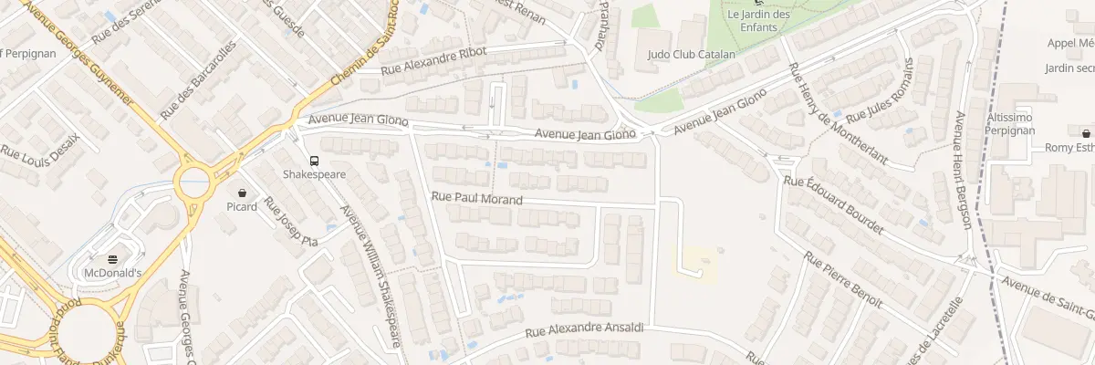Plan du 19 Rue Paul Morand à Perpignan