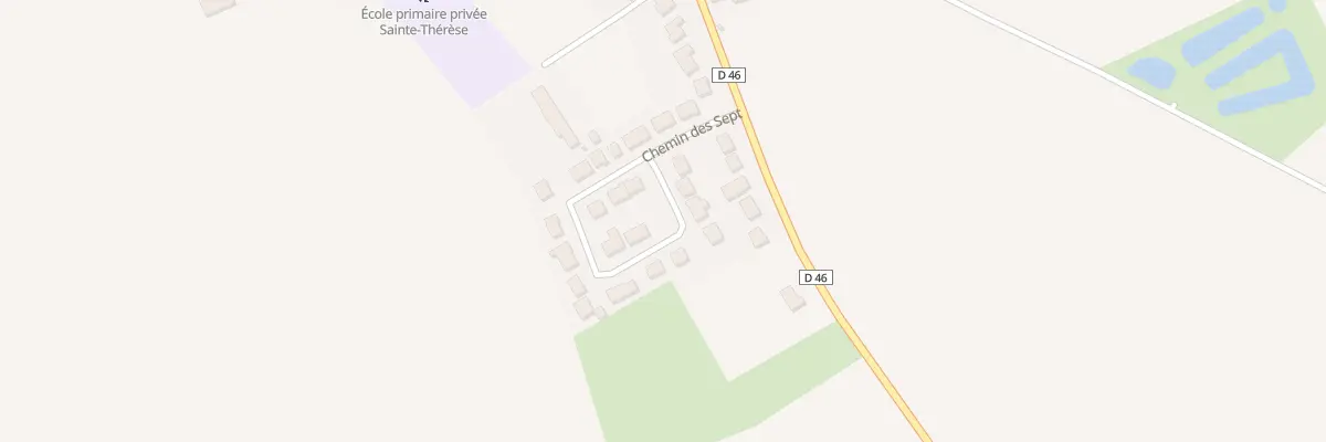 Plan du 1 Che des Sept à Neuvireuil