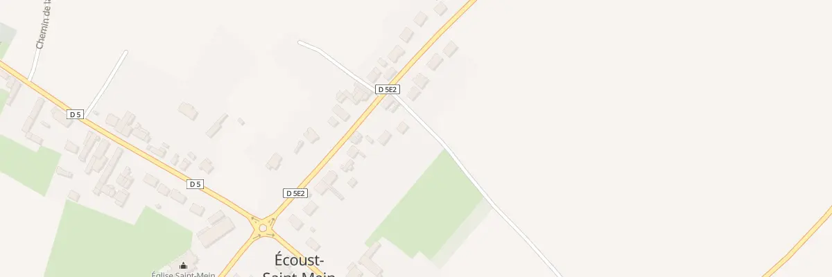 Plan du 8T Rue de la Gare à Écoust-Saint-Mein