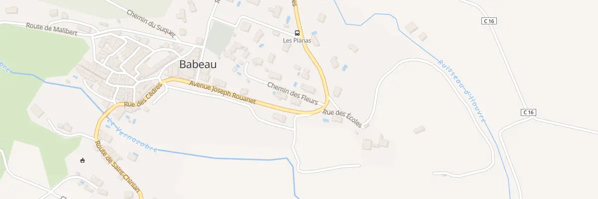 Plan du 5261F Babeau à Babeau-Bouldoux