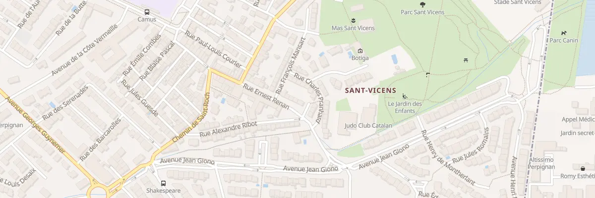 Plan du 45 Rue Ernest Renan à Perpignan
