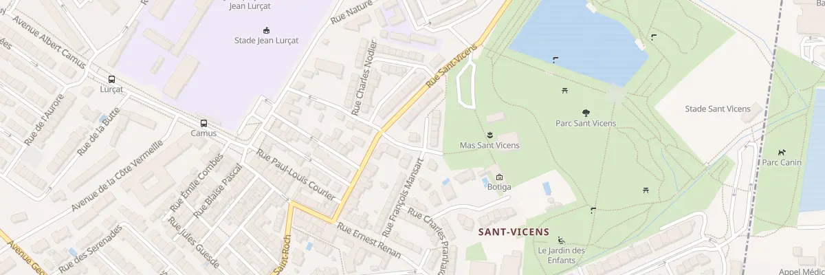 Plan du 1 Rue Sainte-Beuve à Perpignan