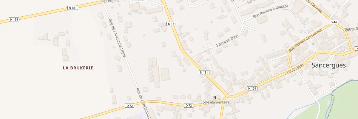 Plan du 11 Rue de la Carolerie à Sancergues