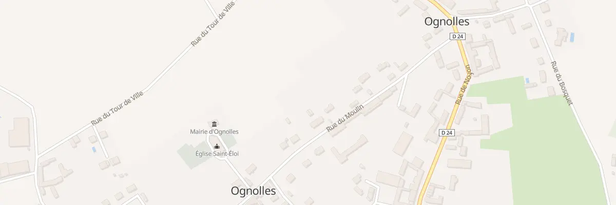 Plan du 18 Rue du Moulin à Ognolles