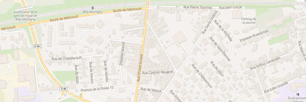 Plan du 5001F Res Apollo à Billy-Montigny