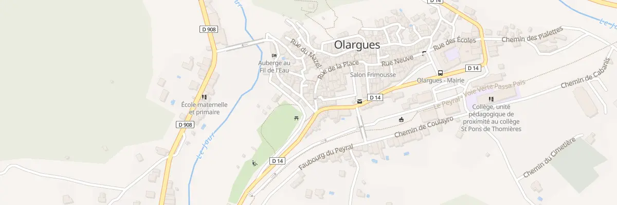 Plan du 5470 Rue de la Comporte à Olargues