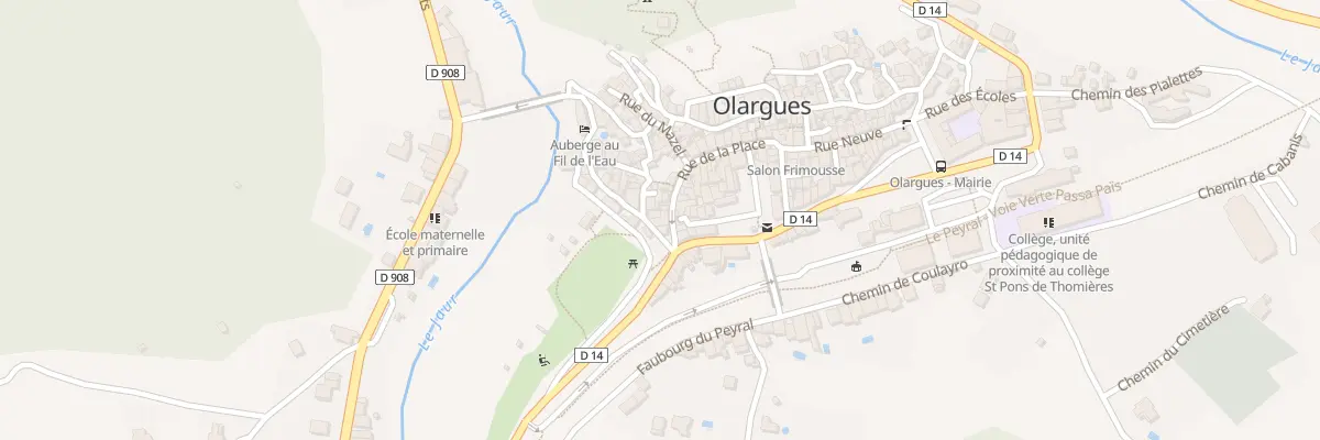 Plan du 5377 Rue de la Comporte à Olargues