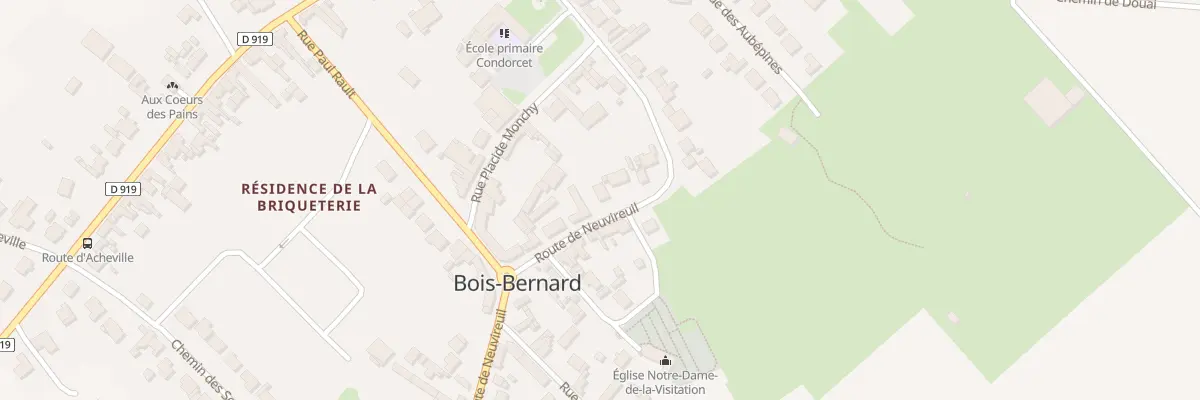Plan du 20 Rte de Neuvireuil à Bois-Bernard