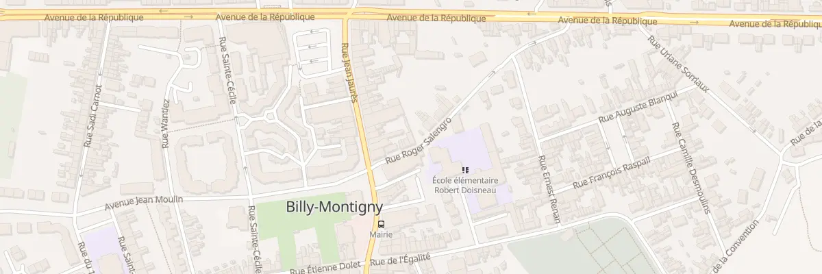 Plan du 5 Rue Roger Salengro à Billy-Montigny