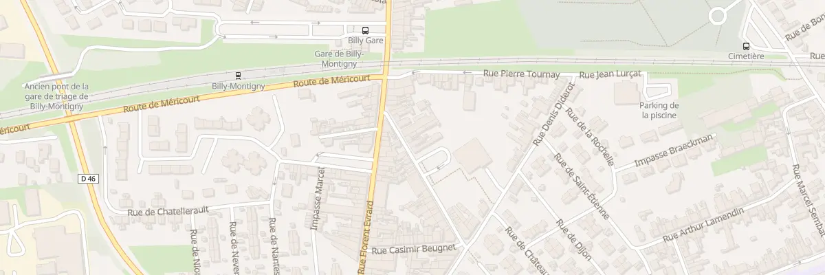 Plan du 13 Rue Pasteur à Billy-Montigny