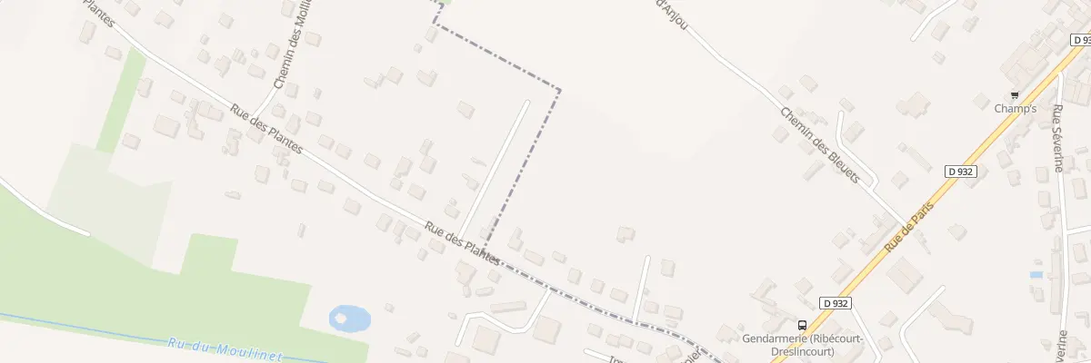 Plan du 222 Rue des Plantes à Ribécourt-Dreslincourt