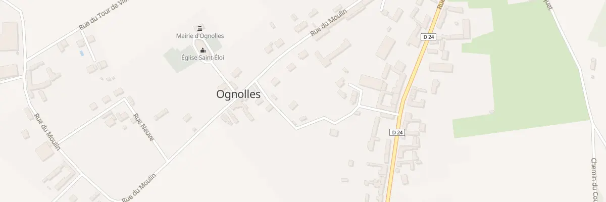 Plan du 15 Rue du Moulin à Ognolles