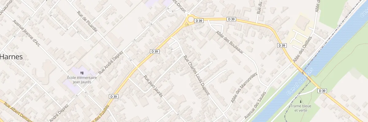 Plan du 11 Rue Charles Louis Dupont à Harnes