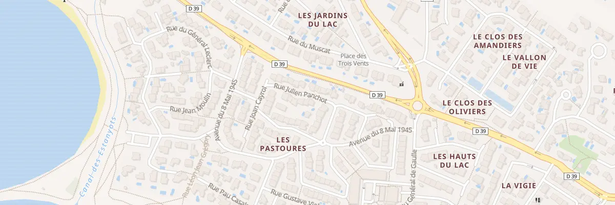 Plan du 14 Rue Julien Panchot à Villeneuve-de-la-Raho
