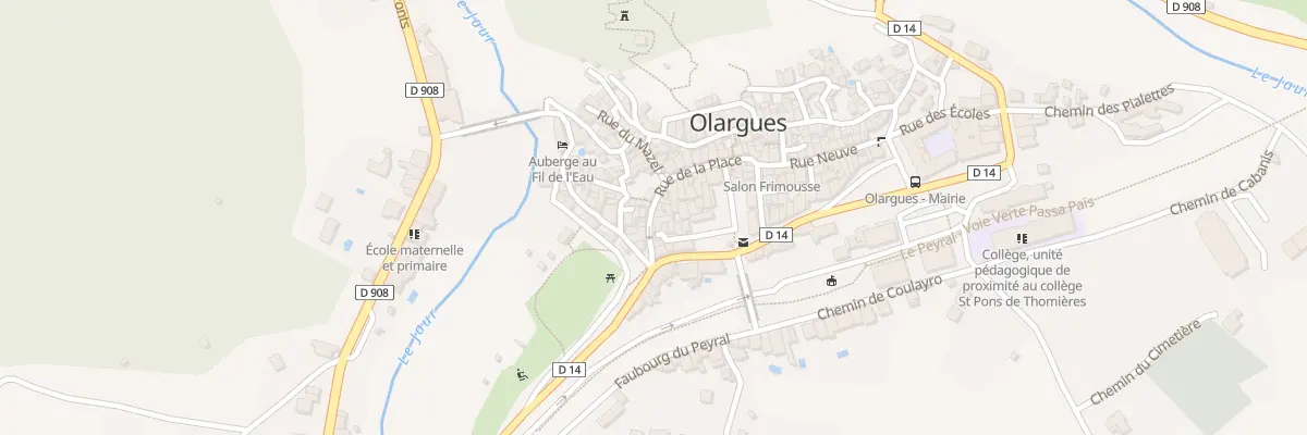 Plan du 5487 Rue de la Comporte à Olargues