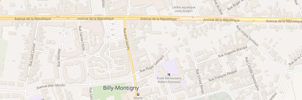 Plan du 11 Rue Roger Salengro à Billy-Montigny