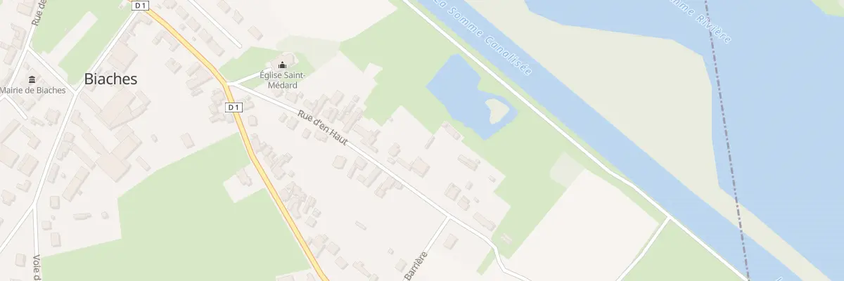 Plan du 18 Rue d’En-haut à Biaches