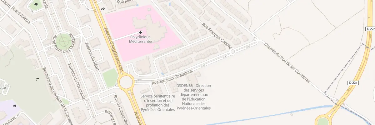 Plan du 26 Av Jean Giraudoux à Perpignan