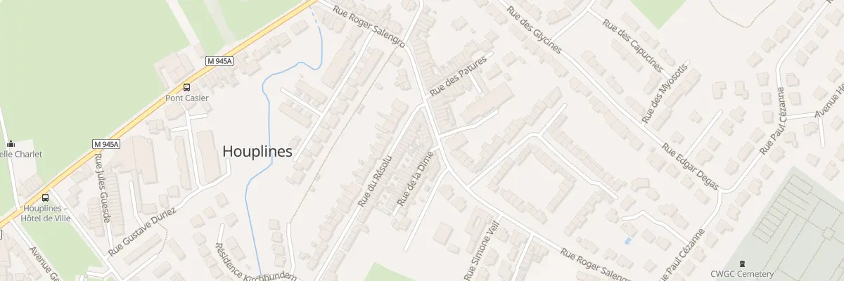 Plan du 32 Rue Roger Salengro à Houplines
